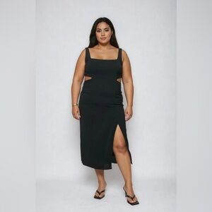 Black Cutout Maxi Dress
